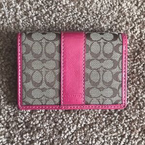 COACH PINK CARDHOLDER